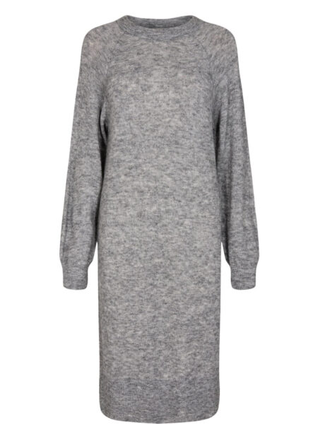 Nümph - NURIETTE DRESS - Medium Grey mel - L/XL