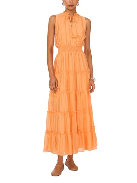 1.state Smocked Waist Tiered Maxi Dress