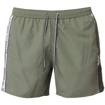 Badetøj Emporio Armani Beach Tape Logo Swim Shorts - Military Green