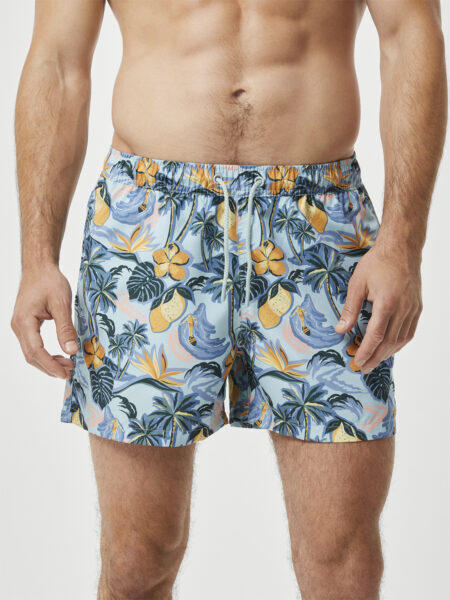 Borg Print Swim Shorts