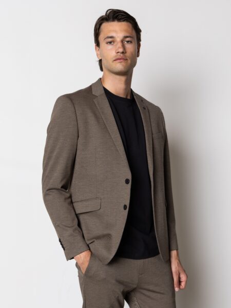 Brendon jersey blazer - Dark Khaki