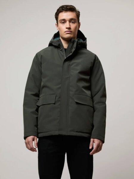 Brixtol Textiles Louie Short Waterprof Jacket Olive