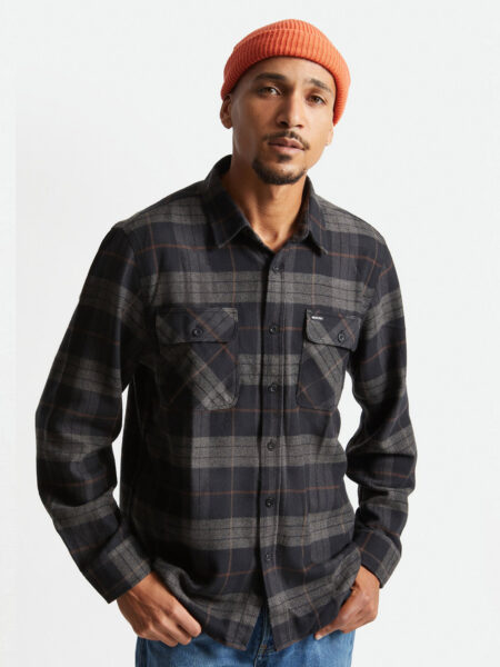 Brixton Bowery Langærmet Flannel Skjorte