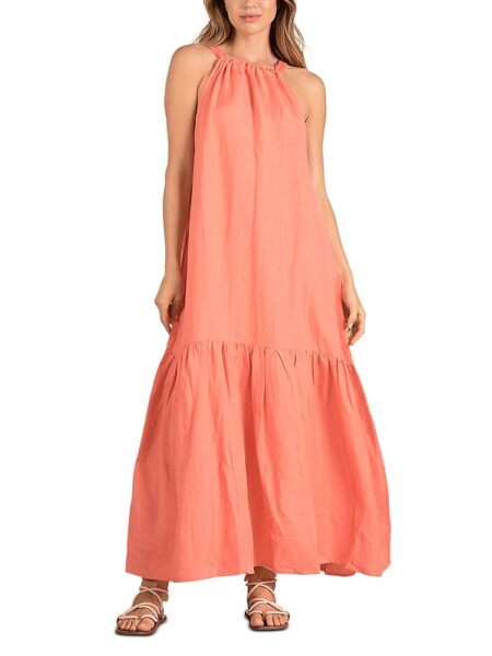 Elan Tiered Halter Maxi Dress