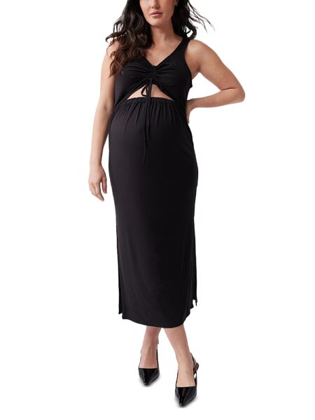 Ingrid & Isabel Maternity Knit Peekaboo Maxi Dress