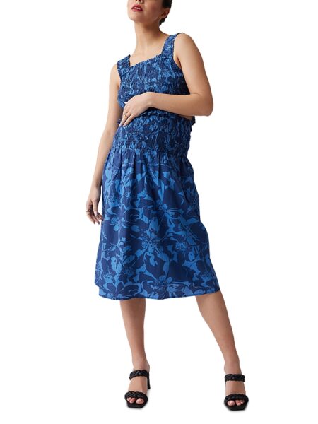 Ingrid & Isabel Maternity Poplin Floral Top & Skirt Set