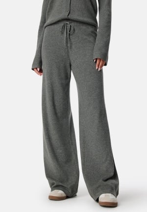 Josefin Lavold X Bubbleroom Josefin Knitted Pants Grey melange XL