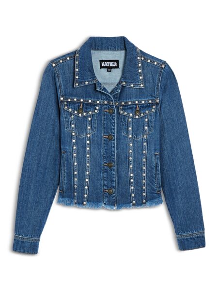 KatieJnyc Girls' Tween Hampton Studded Jacket - Big Kid