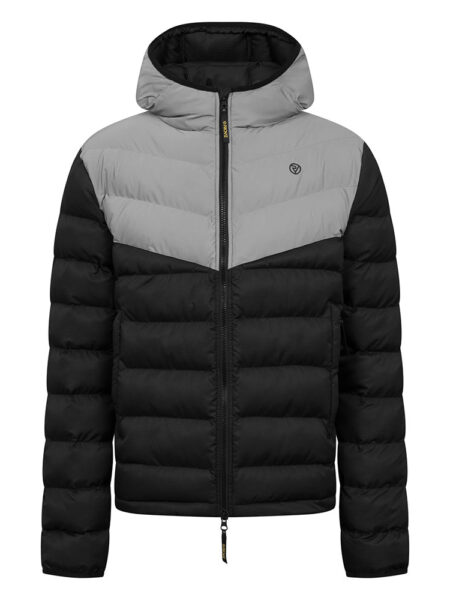 Men's Reflective Hooded Synthetic Down Jacket