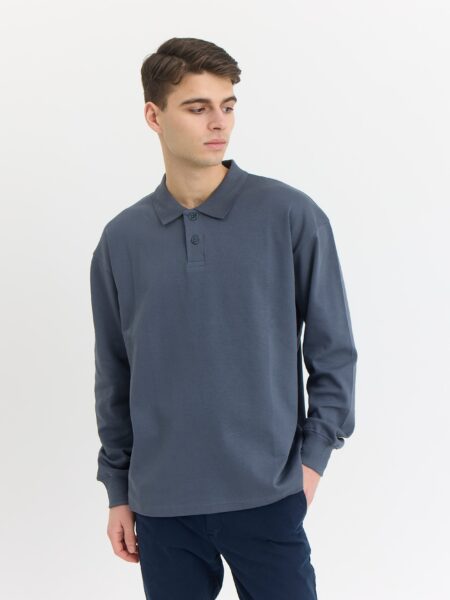 Micky Polo Sweat - Stone Grey / XXL