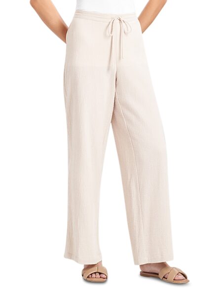 Natori Drawstring Waist Cotton Pants