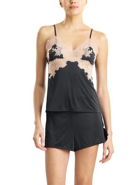 Natori Lace Trim Camisole Pajama Set