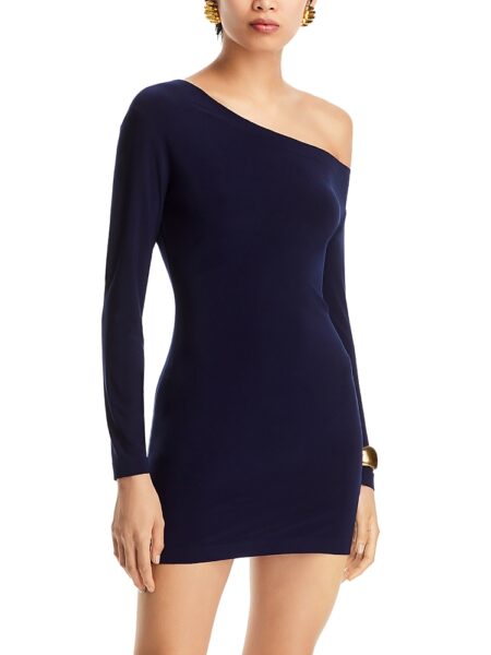 Norma Kamali Drop Shoulder Mini Dress