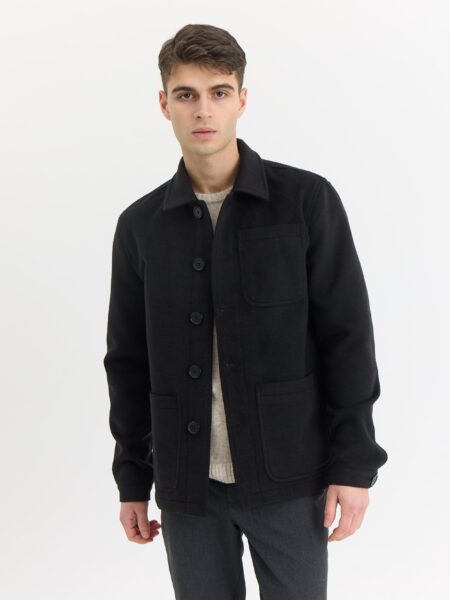 Rasmus Wool Jacket - Jet Black / XL