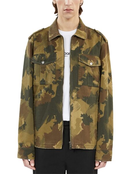 The Kooples Regular Fit Camo Military Jacket