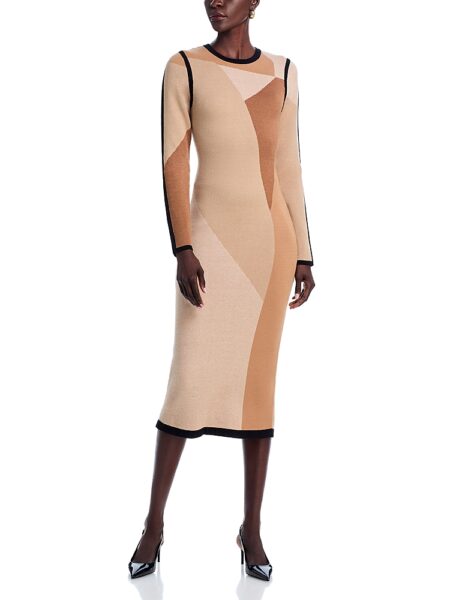 Toccin Nora Long Sleeve Colorblock Dress