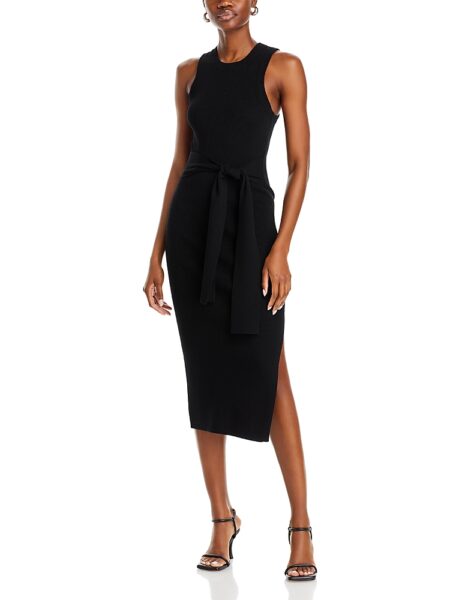 Toccin Piper Sleeveless Tie Front Midi Dress