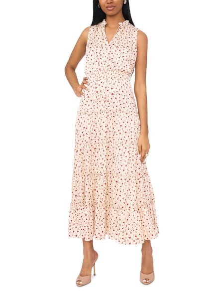 1.state Ruffle Trim Maxi Dress