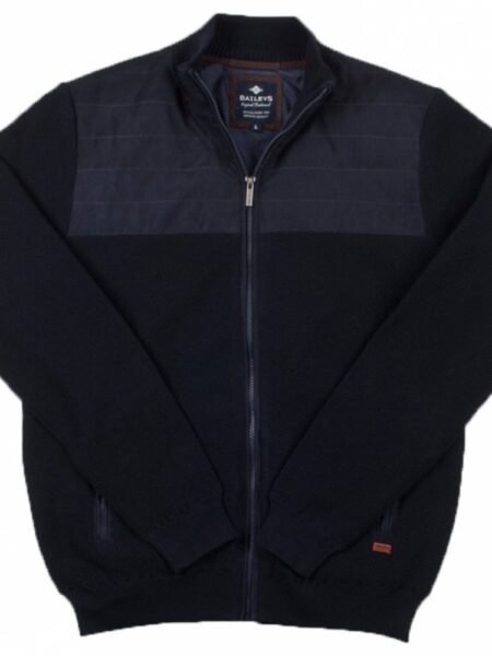 Baileys Cotton Sweat Jacket Size: 4XL, Colour: NAVY