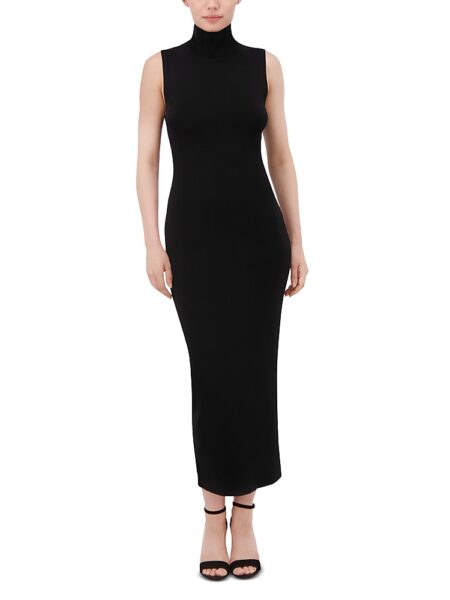 Bcbgmaxazria Sleeveless Mock Neck Midi Dress