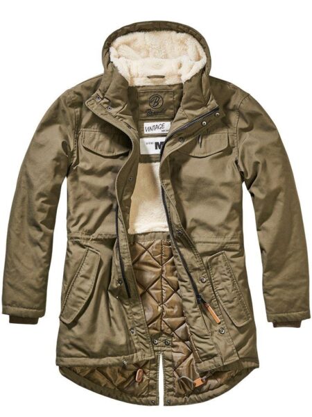 Brandit Marsh Lake Parka Jakke Oliven