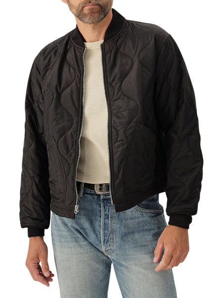 Buck Mason Airlight Nylon Ripstop Quilted Full Zip Bomber Jacket