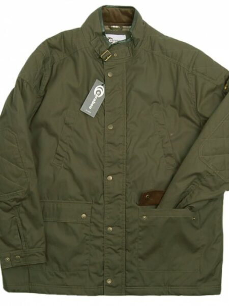 CARABOU Mens Large Wax Jacket Colour: KHAKI, Size: 7XL