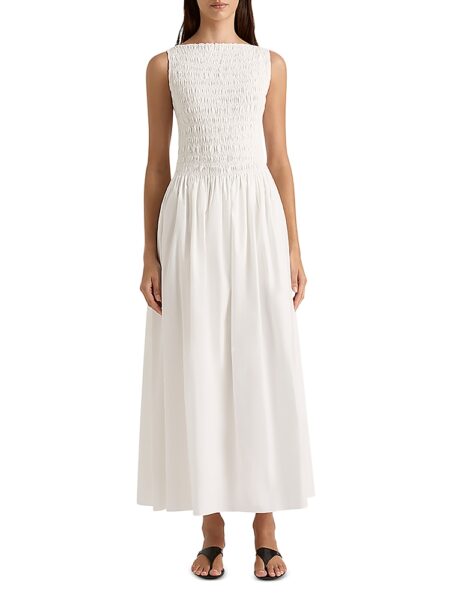 Faithfull the Brand Margot Smocked Maxi Dress