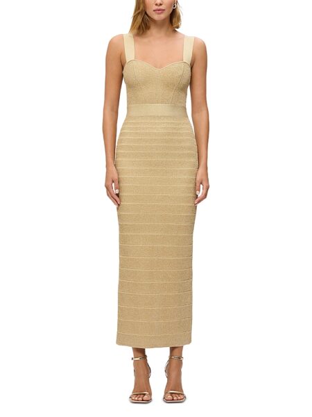 Herve Leger The Metallic Eva Gown