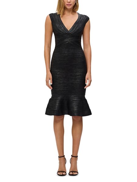 Herve Leger The Metallic Sophie Dress