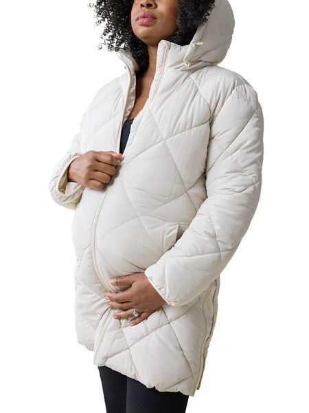 Ingrid & Isabel Hooded Longline Puffer Maternity Jacket