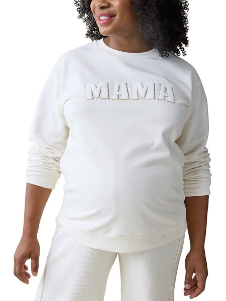 Ingrid & Isabel Maternity Mama Fleece Graphic Sweatshirt