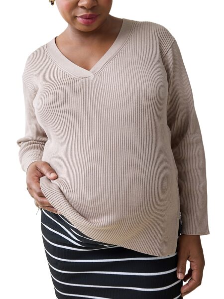 Ingrid & Isabel Maternity Side Zip Sweater