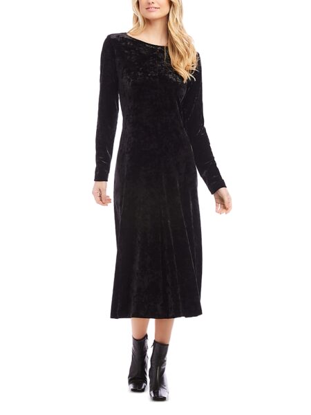 Karen Kane Petite Kate Velvet Midi Dress