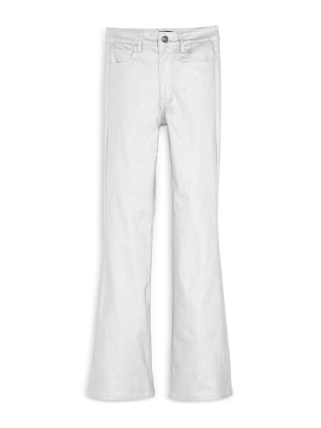 KatieJnyc Girls' Jett Coated Metallic Bootcut Pants - Big Kid