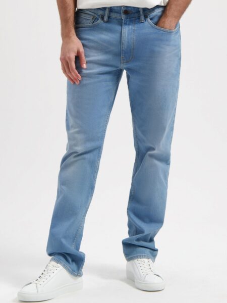 Kuyichi mannen vegan Jeans Scott Regular Oceaanblauw