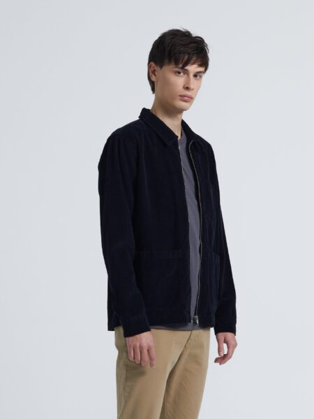 Matt Corduroy Jacket - Jet Black - XXL