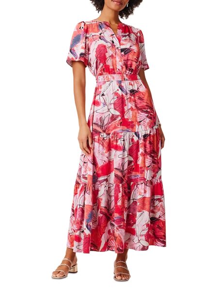 Nic+Zoe Scribble Bouquet Daydream Maxi Dress