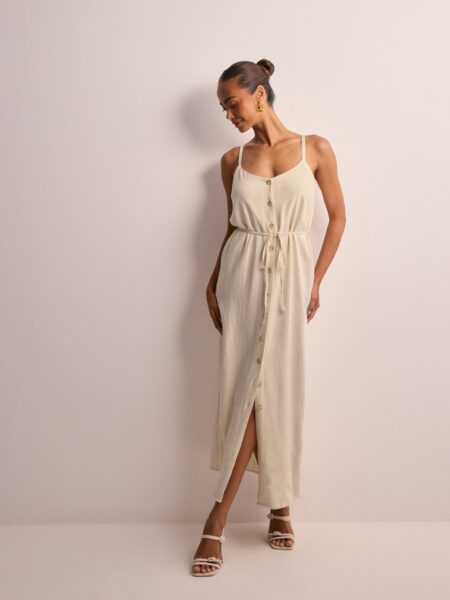 Object Collectors Item - Beige - Objsanne Lo Strap Maxi Dress Div