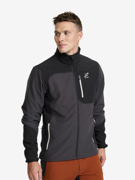 Ridge Trek Jacket Herre Black/Anthracite, Størrelse:2XL - Skaljakke, Vindjakke & Softshelljakke