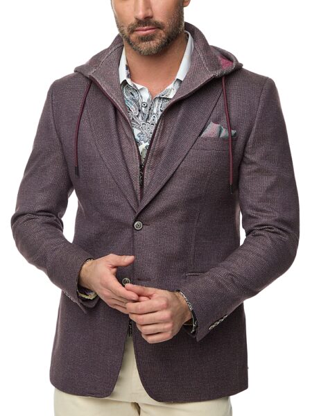 Robert Graham Uptown Xxiii Blazer with Removable Hooded Bib