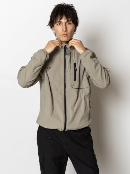 TRACK JACKET - Grey green/Black