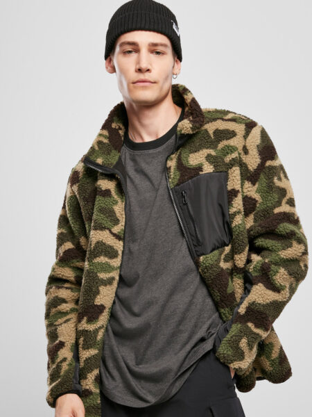 Urban Classics Sherpa Jakke Woodland