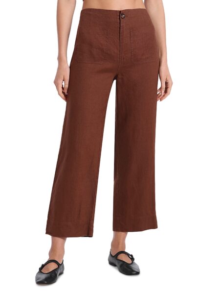 Bagatelle Linen Wide Leg Cropped Pants