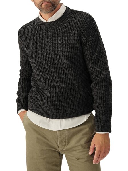 Buck Mason Herdsman Merino Wool & Cashmere Waffle Knit Sweater