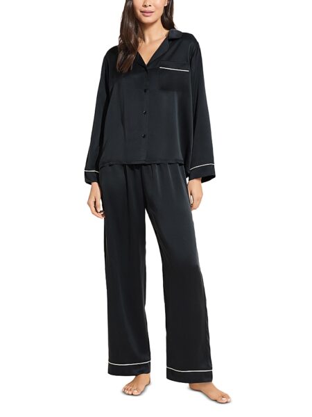 Eberjey Inez Washable Silk Long Pajama Set