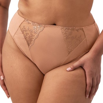 Elomi Trusser Zarla High Leg Brief Beige polyamid 3XL Dame