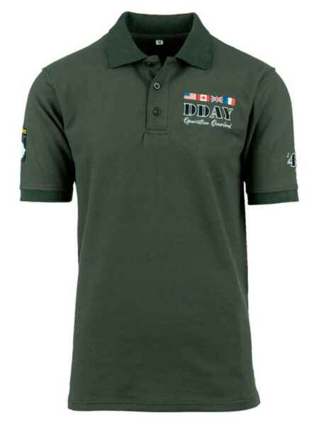 Fostex Polo T-shirt D-Day 1944 Grøn XL