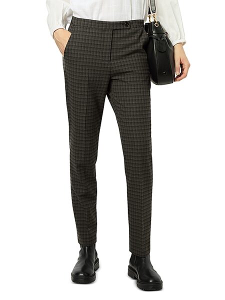 Gerard Darel Noelie Plaid Slim Leg Pants