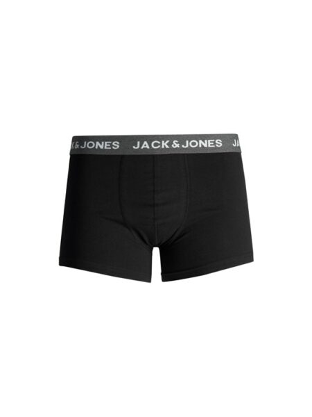 Jack & Jones 5pak underbukser/boksershorts i sort med grå lining til herre